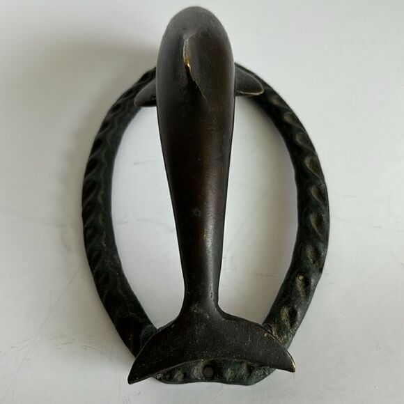 Vintage Metal Dolphin Door Knocker - Picture 4 of 9